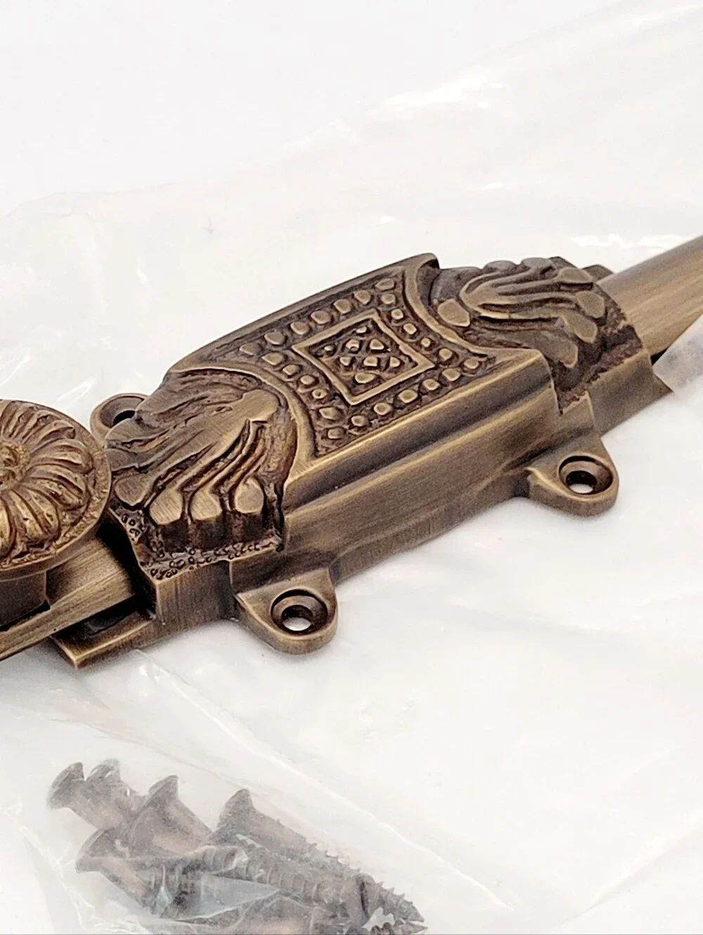 3Pcs Antique Looking Brass 12in Slide Bolt Latch/Door/Gate/Cabinet/Security Lock